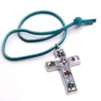 Pewter Cross Necklace (3" x 1.75")