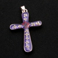 Sterling Silver Cross Pendant (1" x 2")