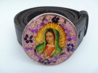 Belt Buckle - Circle (Lady of Guadalupe)