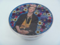 Large Round Box - Frida Kahlo (5" x 1.75")